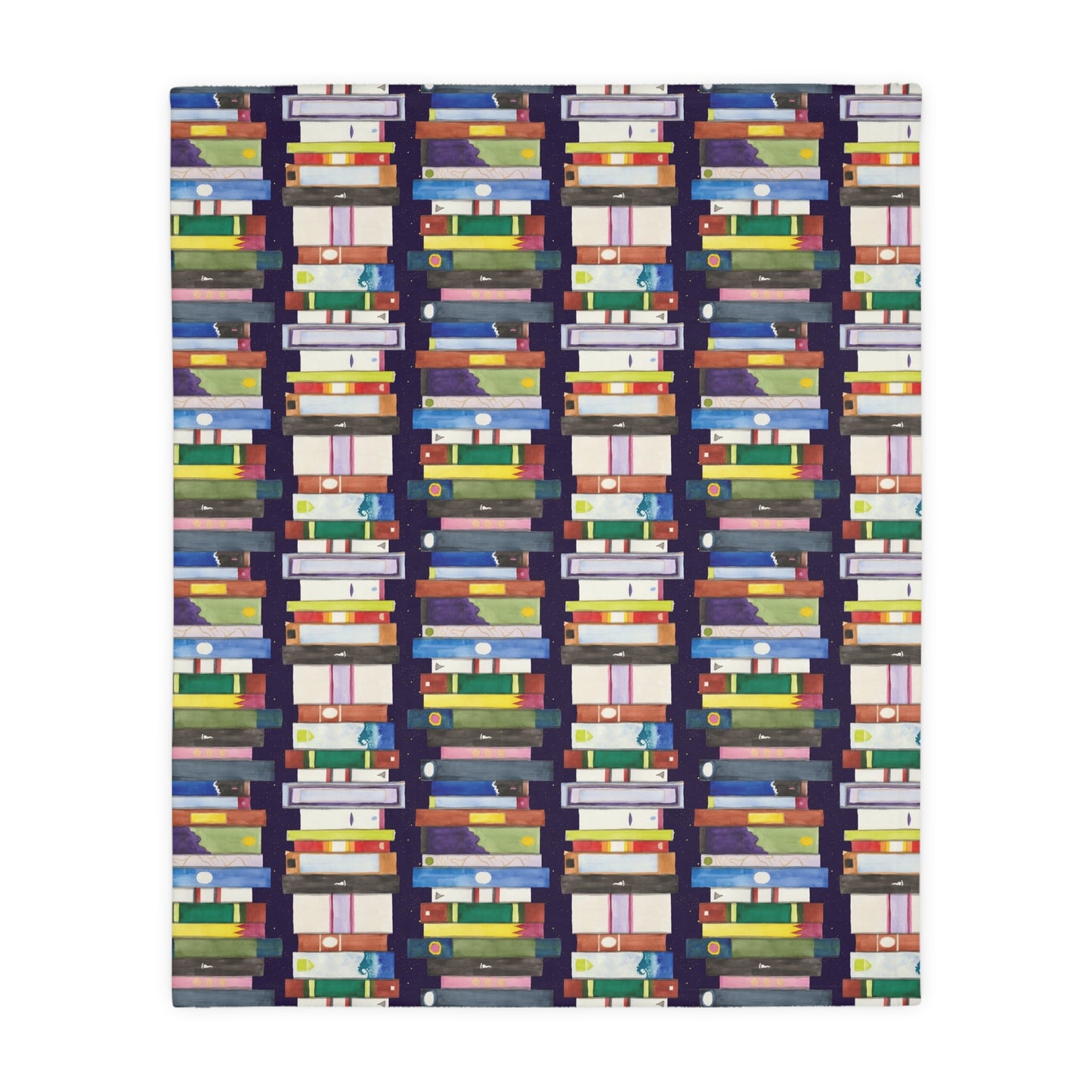 Infinite Book Stack Blanket