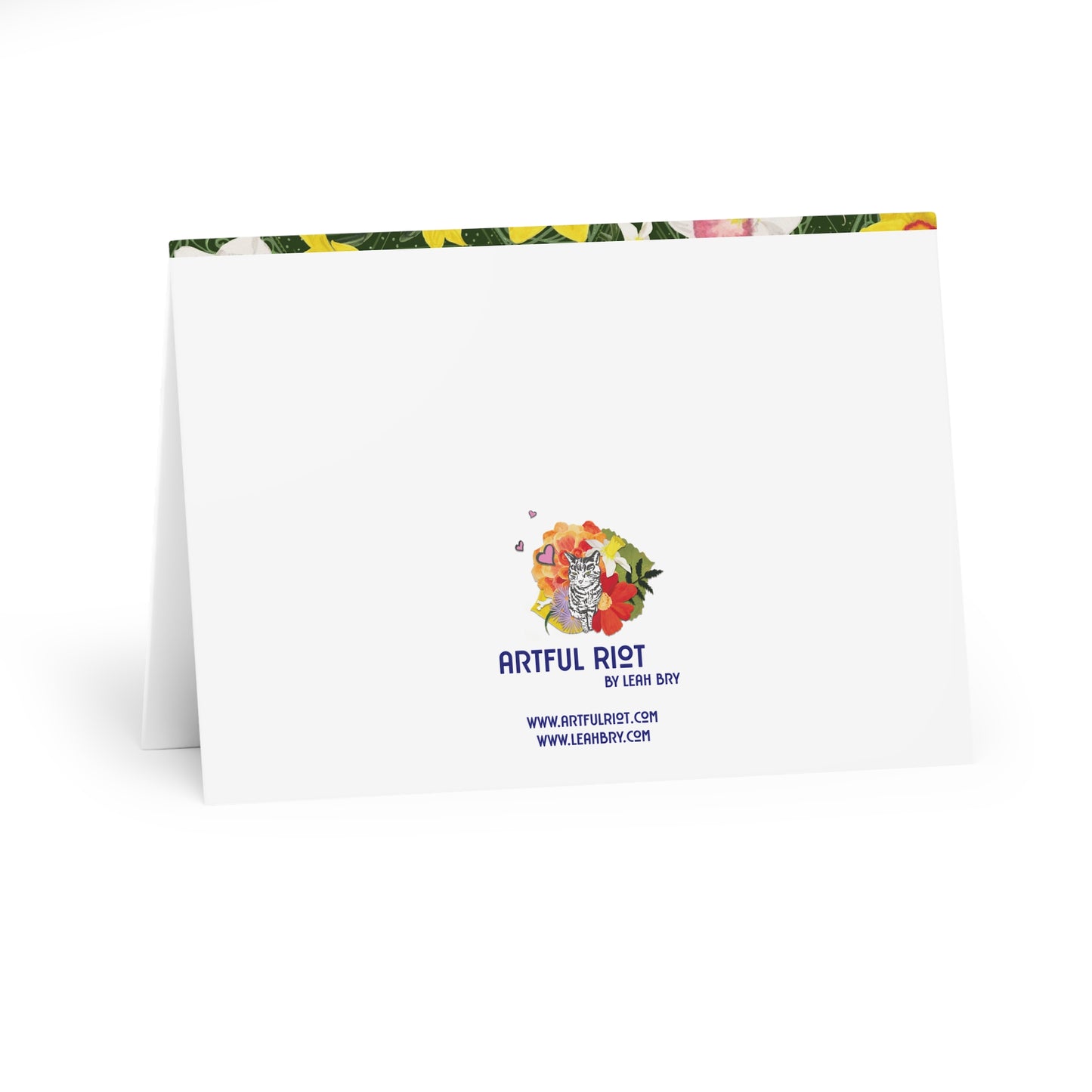 Art Deco Daffodil Hex Greeting Cards (5 Pack)
