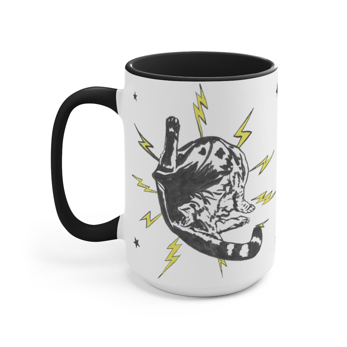 Black and White Punk Rock Pussy Mug