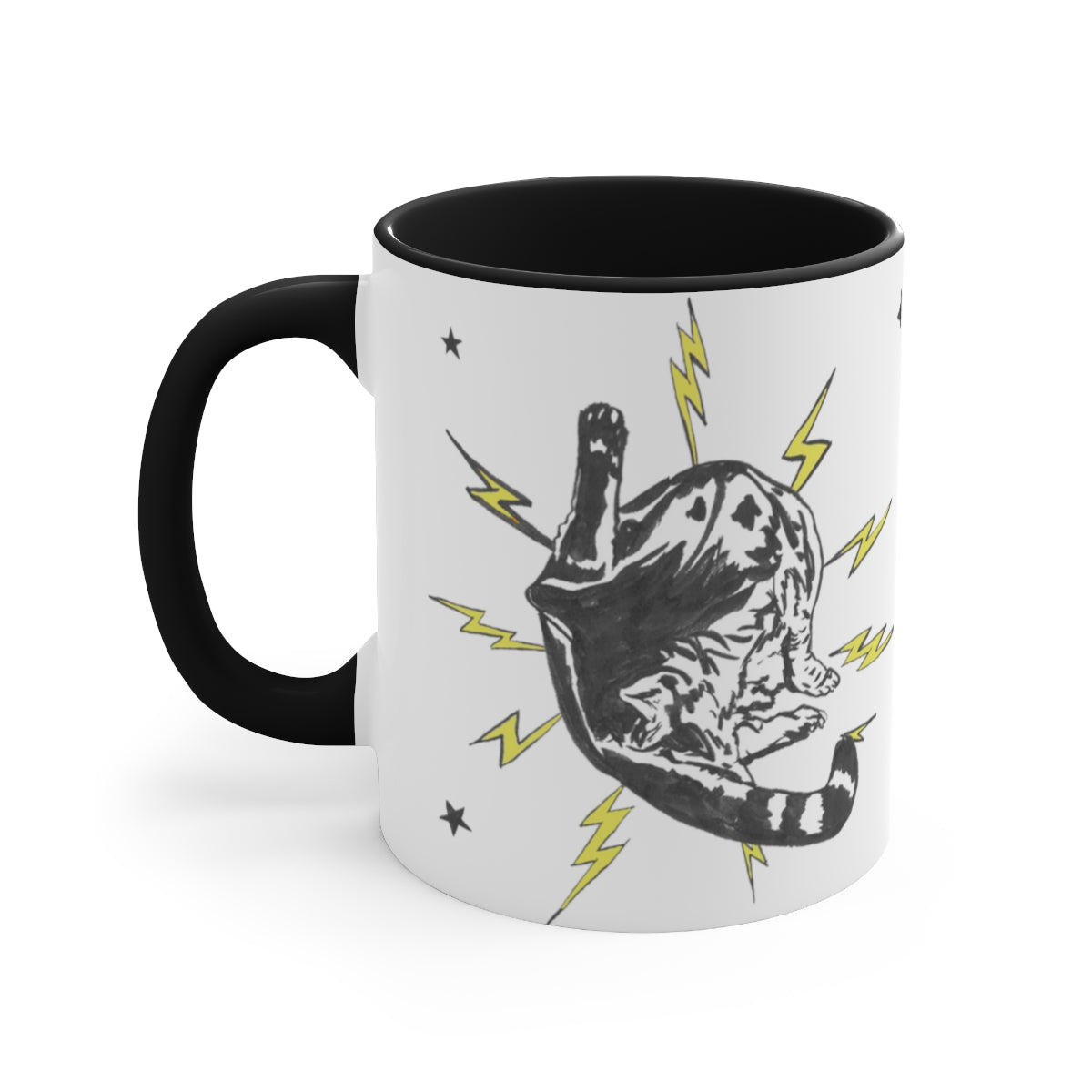 Black and White Punk Rock Pussy Mug