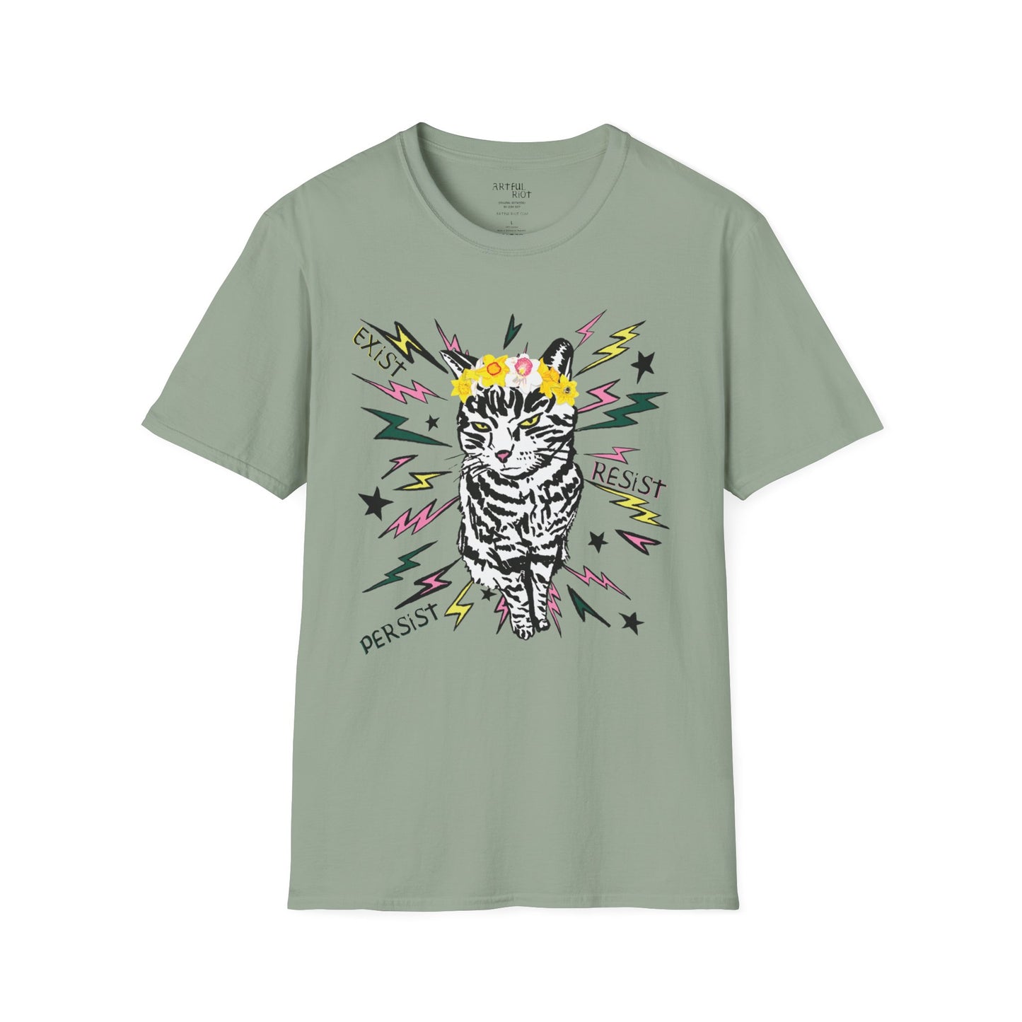 Punk Rock Pussycat says Exist Resist Persist (Limited Edition T-Shirt)