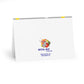 Daffodils on Grey Large Greeting Cards (5 Pack)